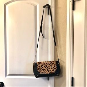 Sole Society Bags - NWOT Leopard and Black Vegan Leather Purse Sole Society Bags - NWOT Leopard and Black Vegan Leather Purse